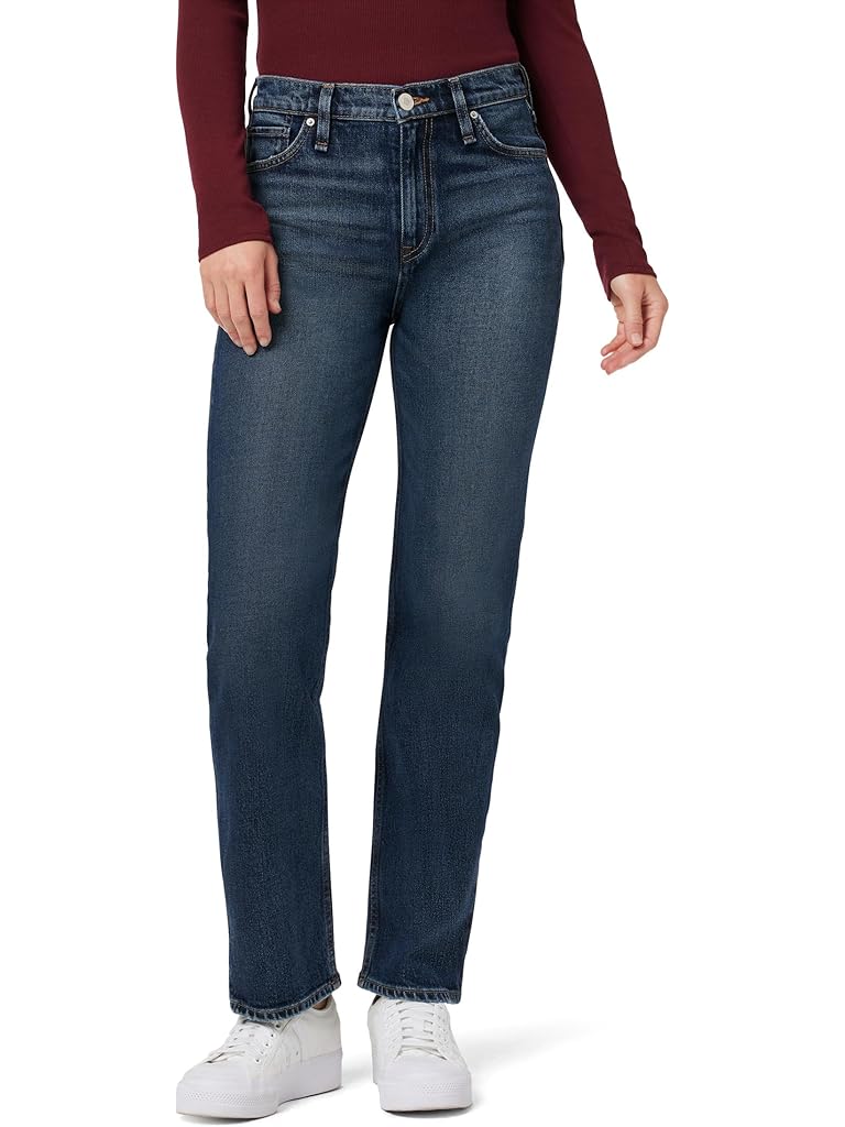 Bronze Hudson Jeans Remi High-Rise Straight Full-Length in Terrain